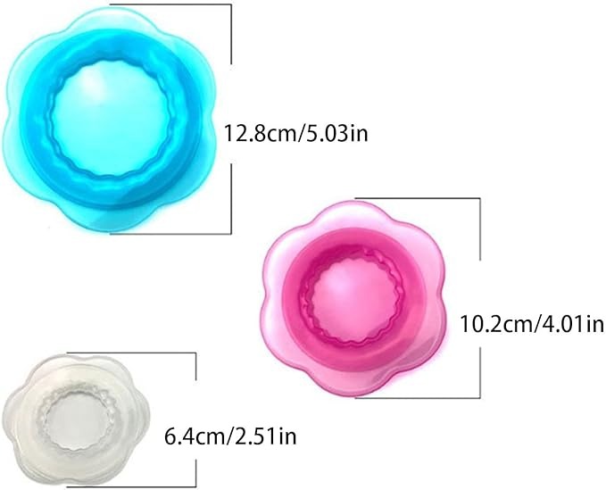 KUNMI® Silicone Stretch Lids Reusable Bowl Covers set (3PCS)