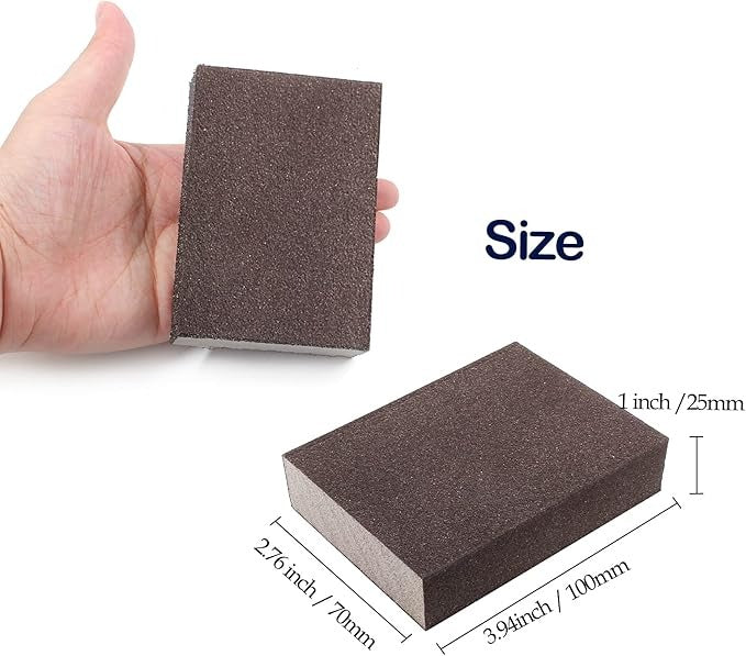 KUNMI® Wet Dry Sanding Sponge Foam Sandpaper Block Washable