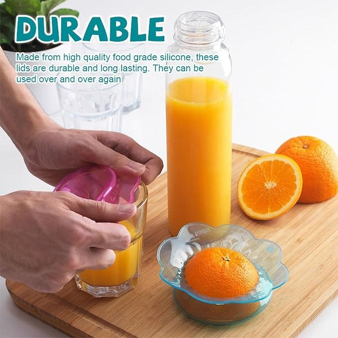 KUNMI® Silicone Stretch Lids Reusable Bowl Covers set (3PCS)