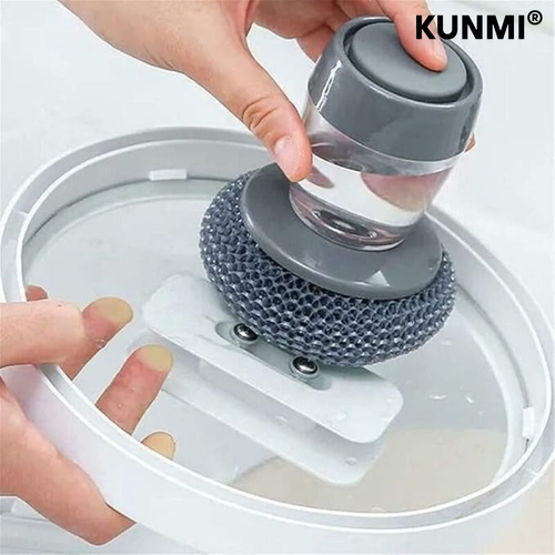 Cleaning Brush Kitchen Brush with Integrated Detergent