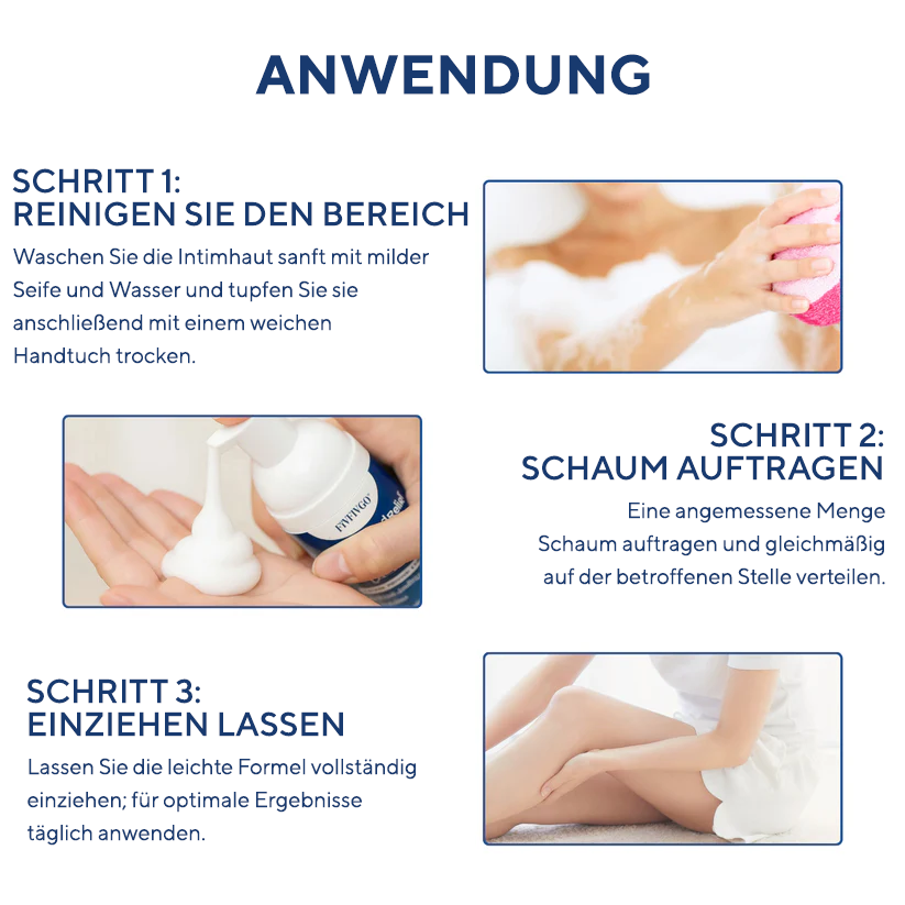 Fivfivgo® Advanced HPV & Hautausschlag-Linderung Genital-Schaum