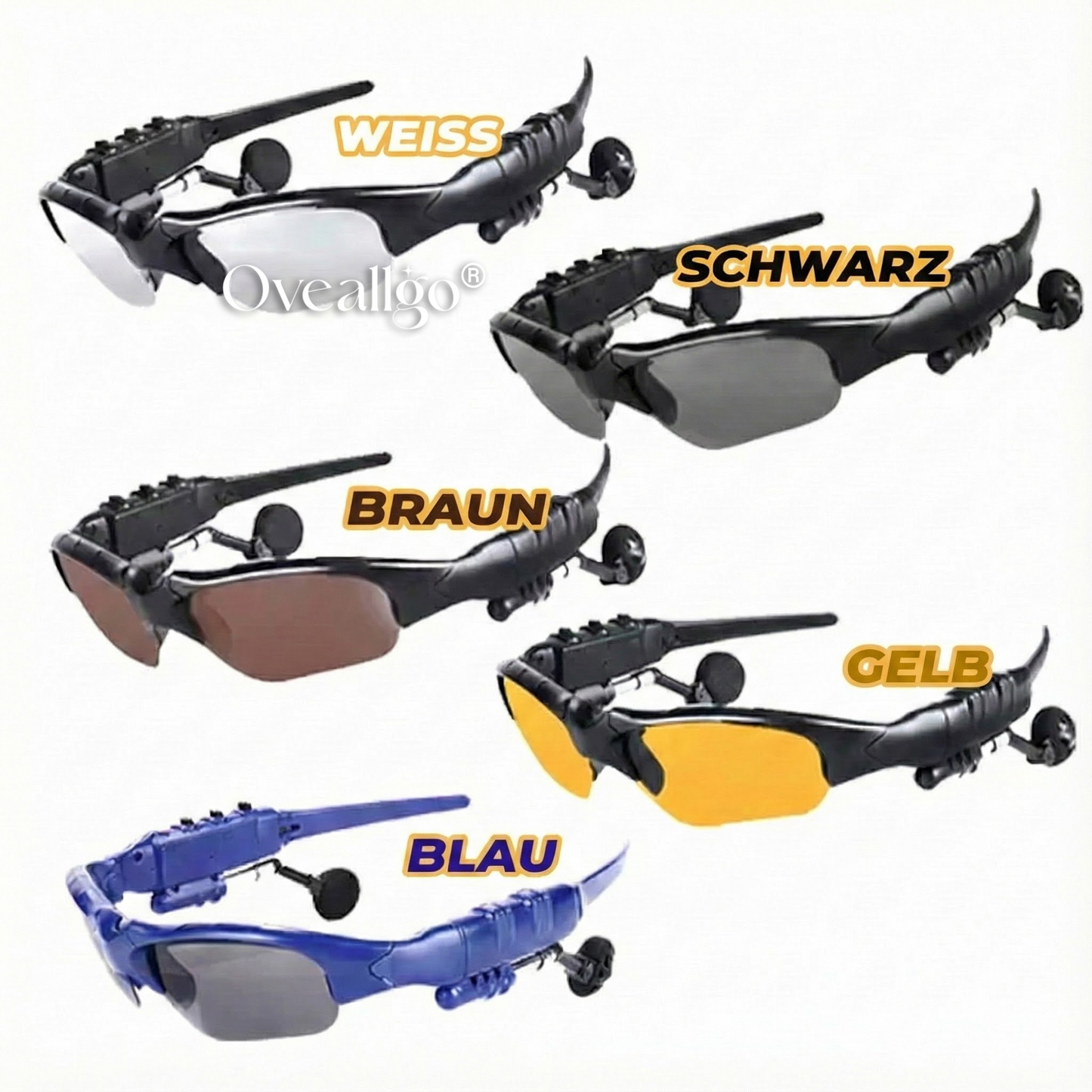Oveallgo® Intelligente kabellose Bluetooth-Brille