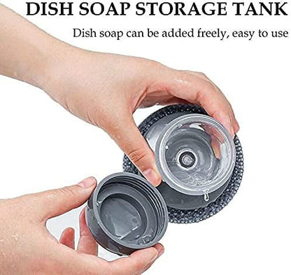 Cleaning Brush Kitchen Brush with Integrated Detergent