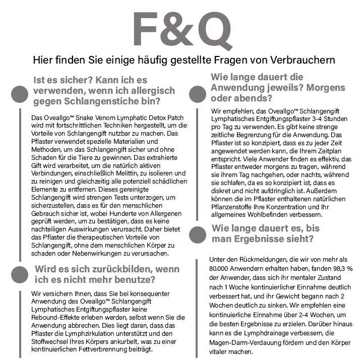 Oveallgo™ Schlangengift-Lymph-Detox-Pflaster (Für alle lymphatischen Probleme und Fettleibigkeit)