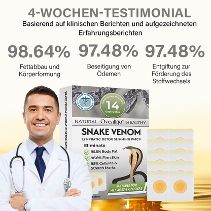 Oveallgo™ Schlangengift-Lymph-Detox-Pflaster (Für alle lymphatischen Probleme und Fettleibigkeit)