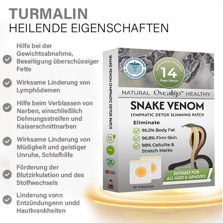 Oveallgo™ Schlangengift-Lymph-Detox-Pflaster (Für alle lymphatischen Probleme und Fettleibigkeit)