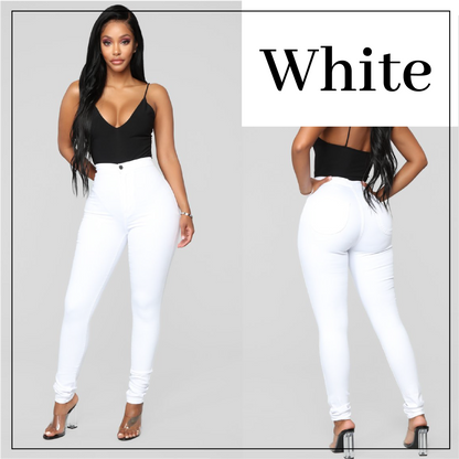 Skinny Stretch Pull-On Jeggings High Waisted Pants