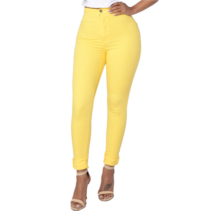 Skinny Stretch Pull-On Jeggings High Waisted Pants