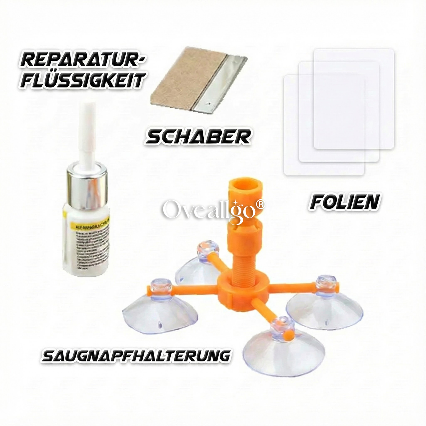 Oveallgo® Cracks-Saver Professional Windschutzscheiben-Reparaturset