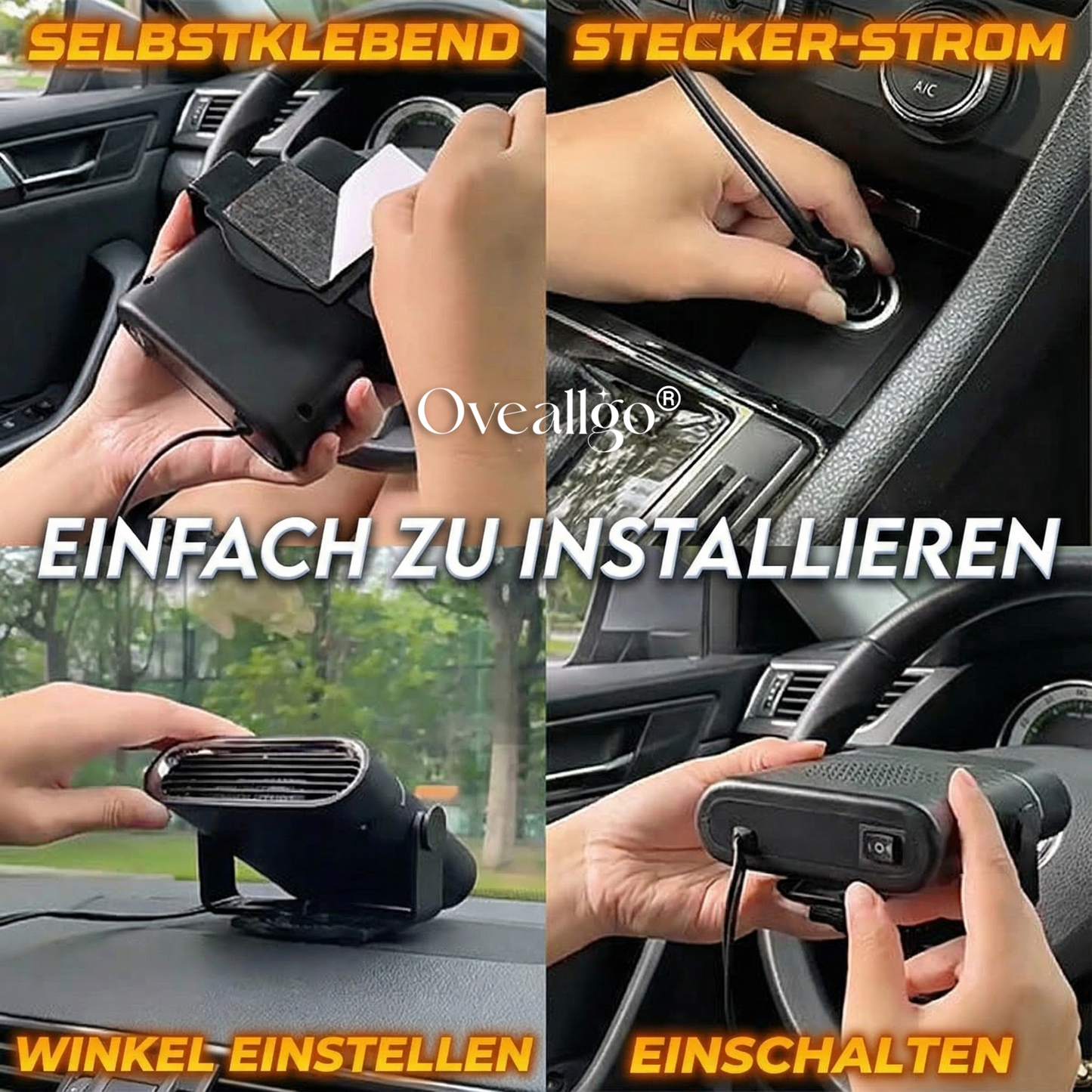 Oveallgo® Mehrzweck-Auto-Entfeuchtungsheizung