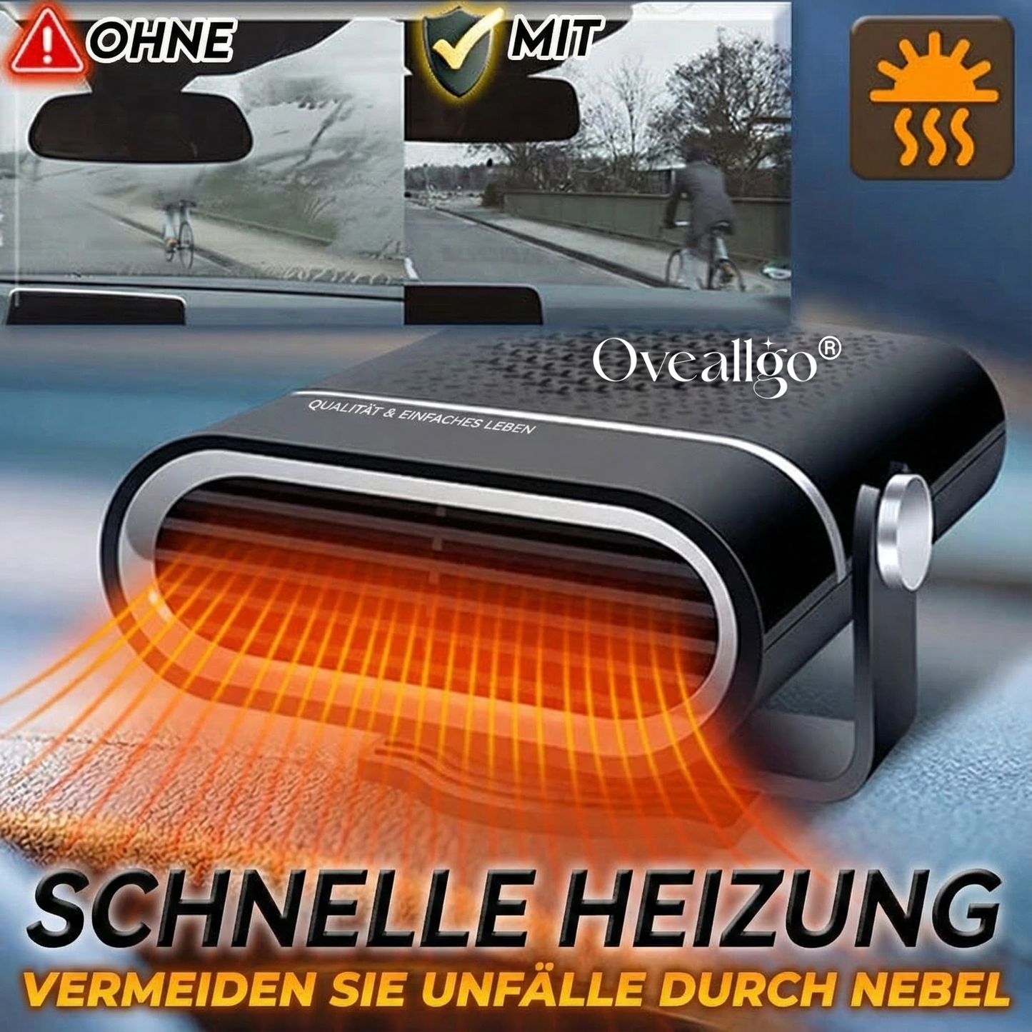 Oveallgo® Mehrzweck-Auto-Entfeuchtungsheizung