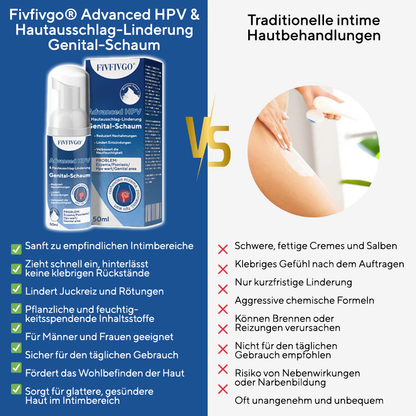 Fivfivgo® Advanced HPV & Hautausschlag-Linderung Genital-Schaum