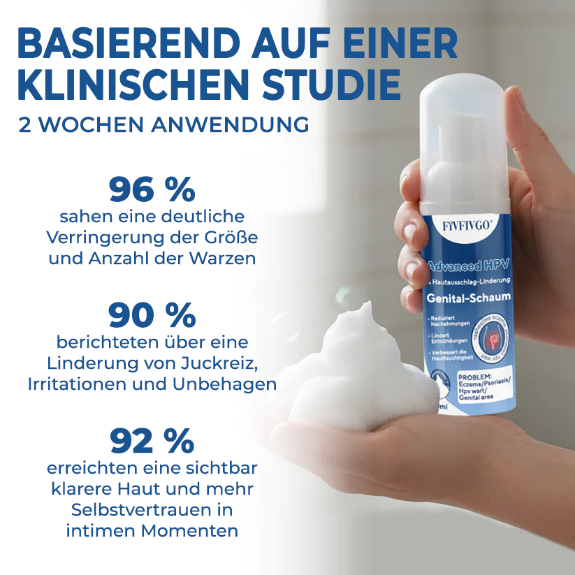 Fivfivgo® Advanced HPV & Hautausschlag-Linderung Genital-Schaum
