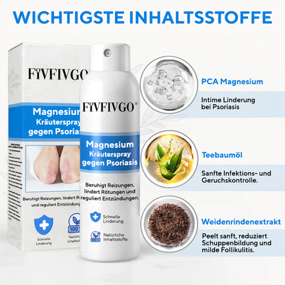 Fivfivgo® Magnesium-Kräuterspray gegen Psoriasis