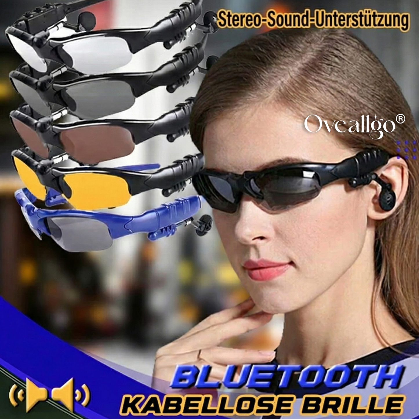 Oveallgo® Intelligente kabellose Bluetooth-Brille