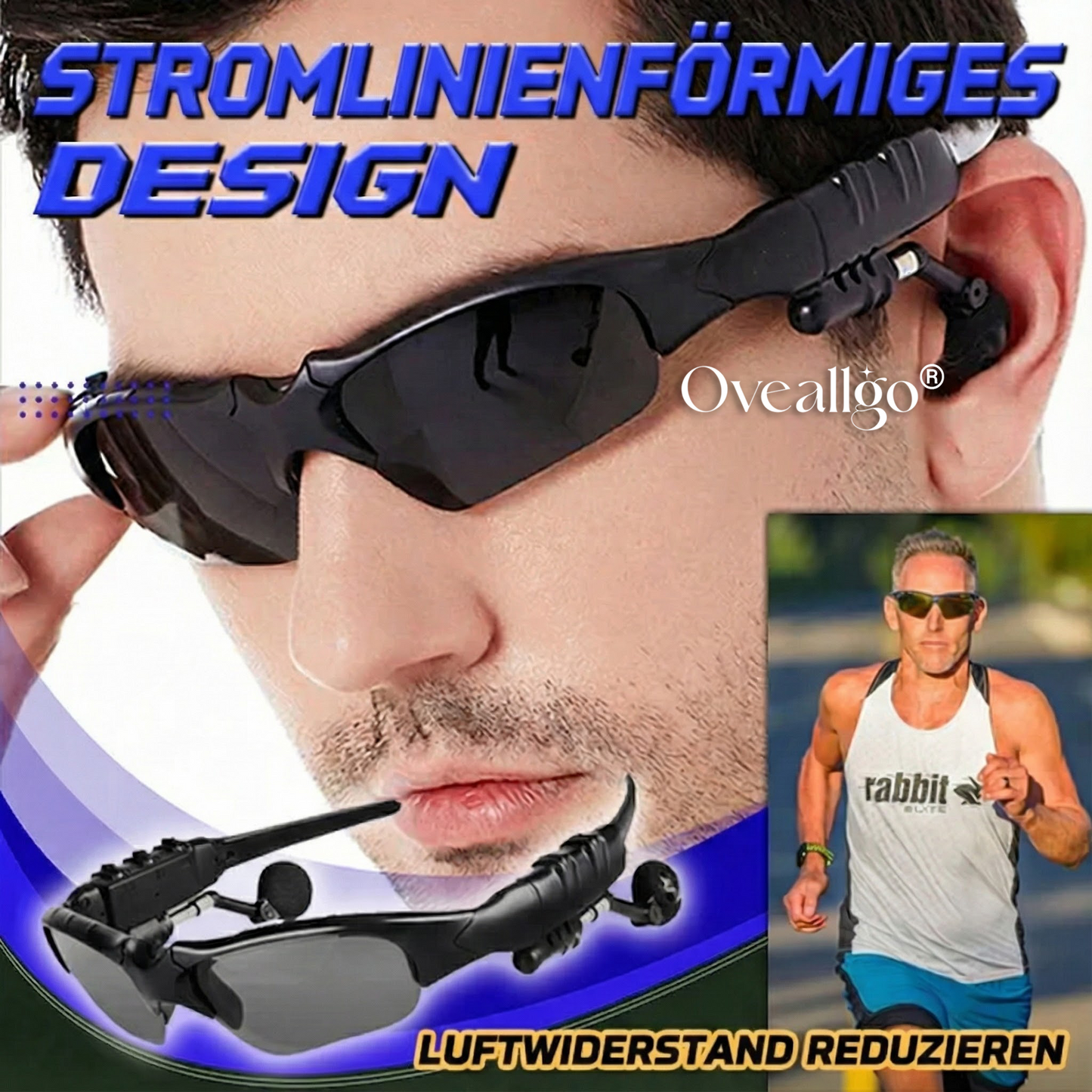 Oveallgo® Intelligente kabellose Bluetooth-Brille