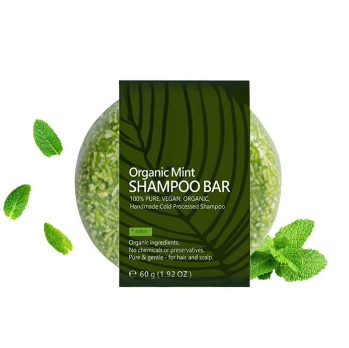Herbal Essential Oil Infused Shampoo Bar (Mint)