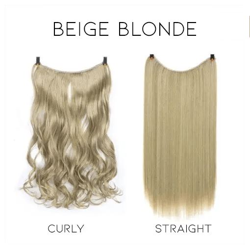Invisible Hair Extension Morning Shades Beige Blonde Straight 
