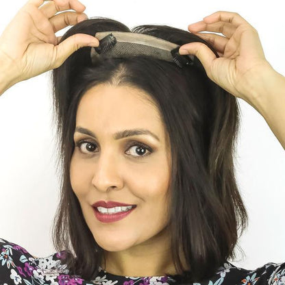 Straight Long Clip-in Hair Topper Morning Shades 